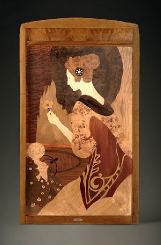PLAFÓ DE MARQUETERIA. JOAN BUSQUETS I JANÉ c.1904  (120 x 67 x 3,5 cm).