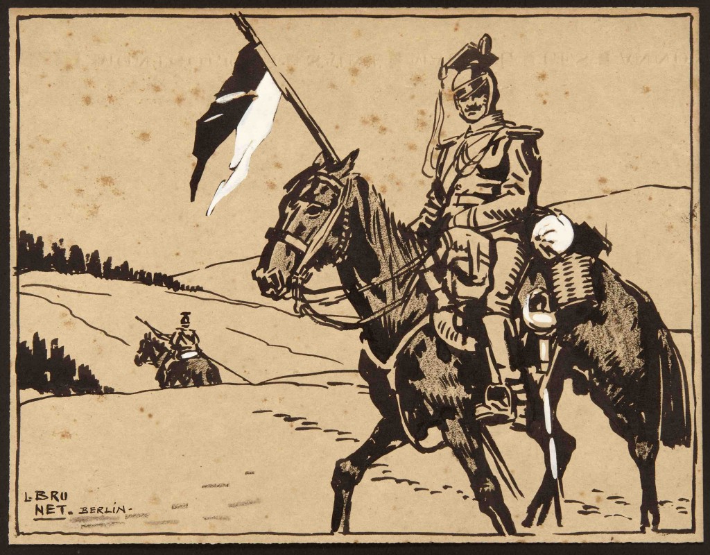 Miembro del regimiento Ulán de caballería-Berlín